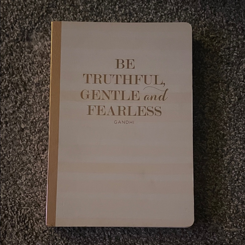 Gold and Cream Inspirational Journal